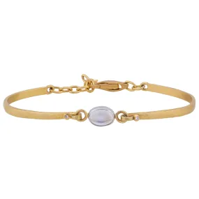 Lika Behar "Moondance" Bracelet 22K Yellow Gold Rainbow Moonstone