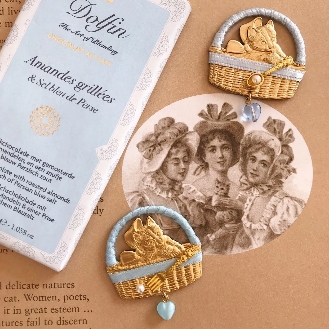 [Limited Edition] Kitty Party Brass hairpin (from Japanese Artist)