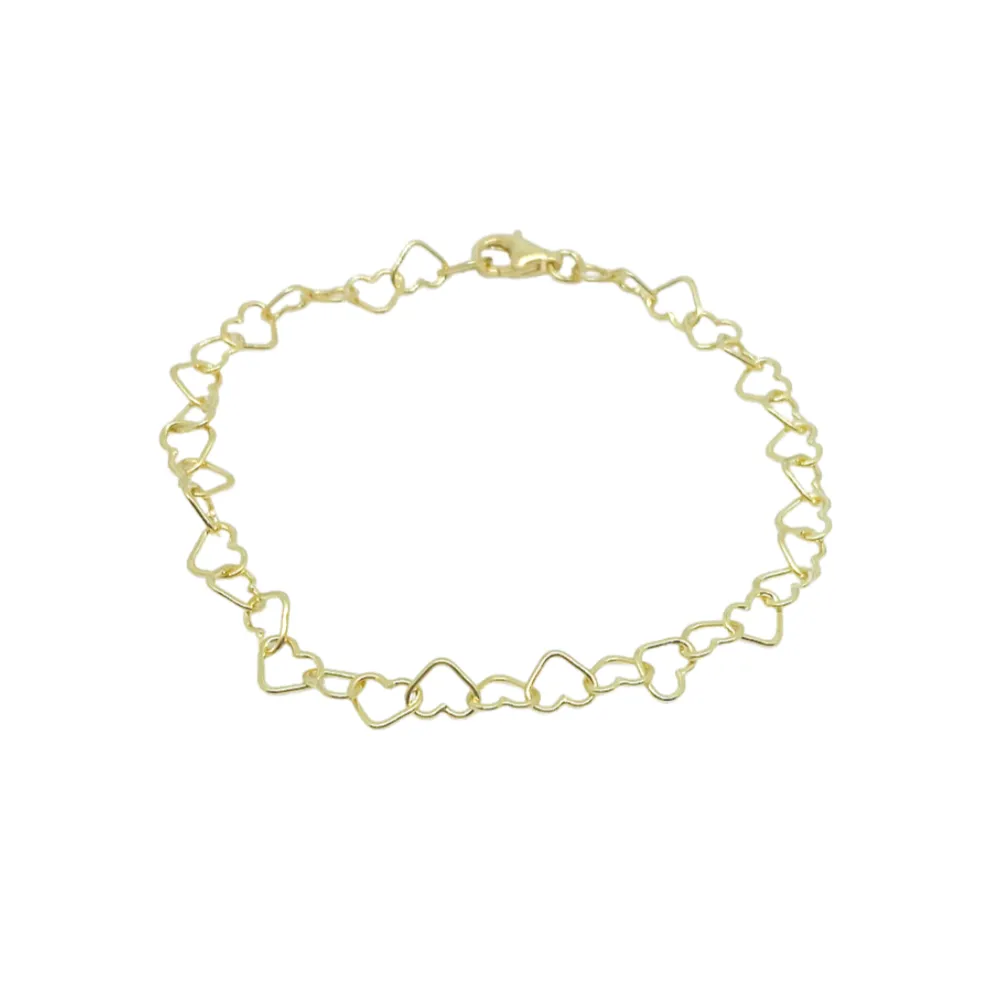 Little Heart Bracelet Gold 7”