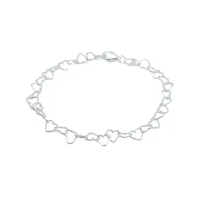 Little Heart Bracelet Silver 6.5”