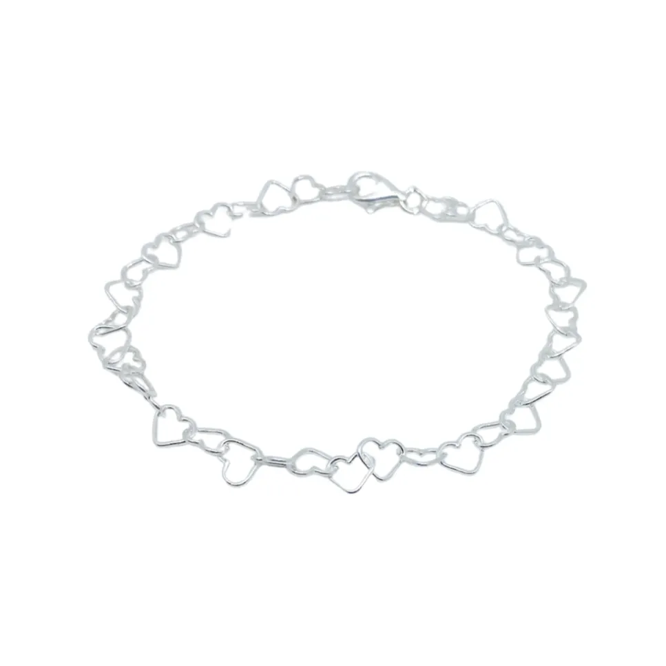 Little Heart Bracelet Silver 6.5”