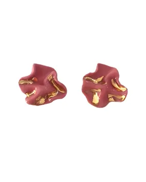 Little Petunia Ceramic Earrings