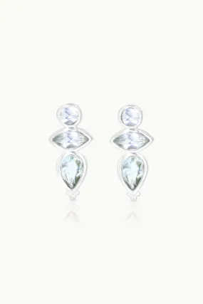 Mabel Topaz Silver Stud