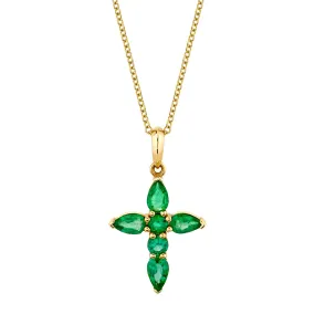 Medium Emerald Faith Pendant