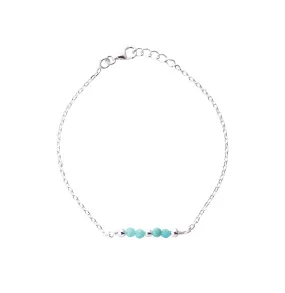Michele Amazonite Bracelet, Sterling Silver