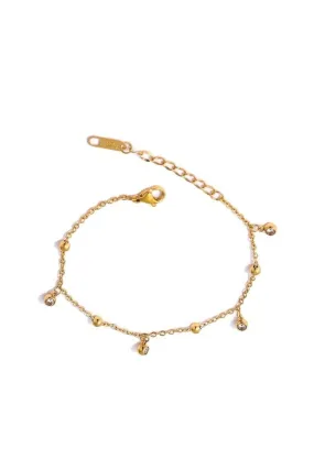 Mila Bezel Drop Bracelet