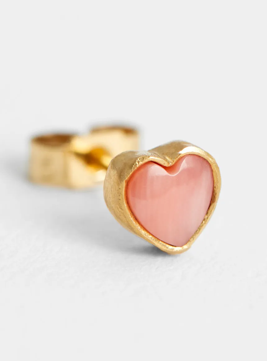 Mismatched Stud Earrings Pink