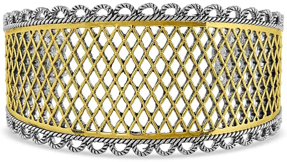 Montana Silversmiths Women’s Honey Western Lace Cuff Bracelet