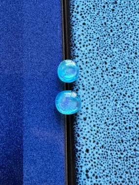 Moonstone Fused Glass Studs
