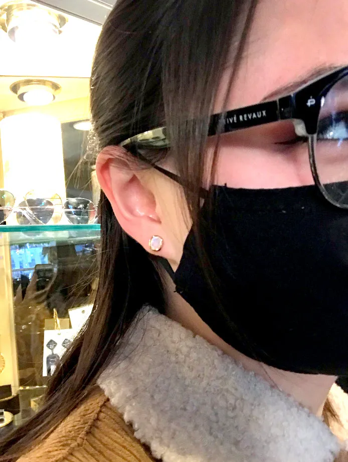 Moonstone Studs