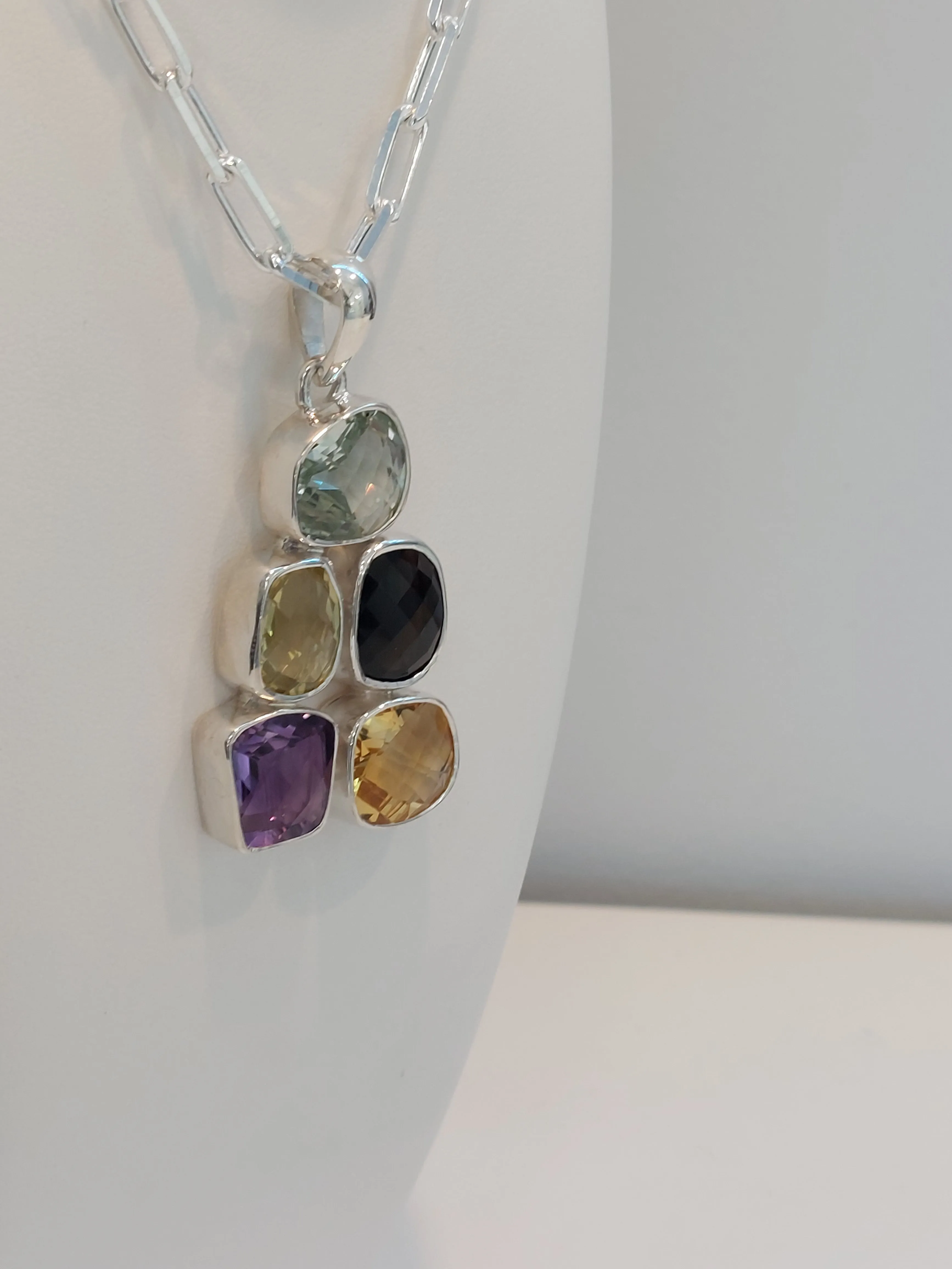 Multi Coloured Stone Necklace