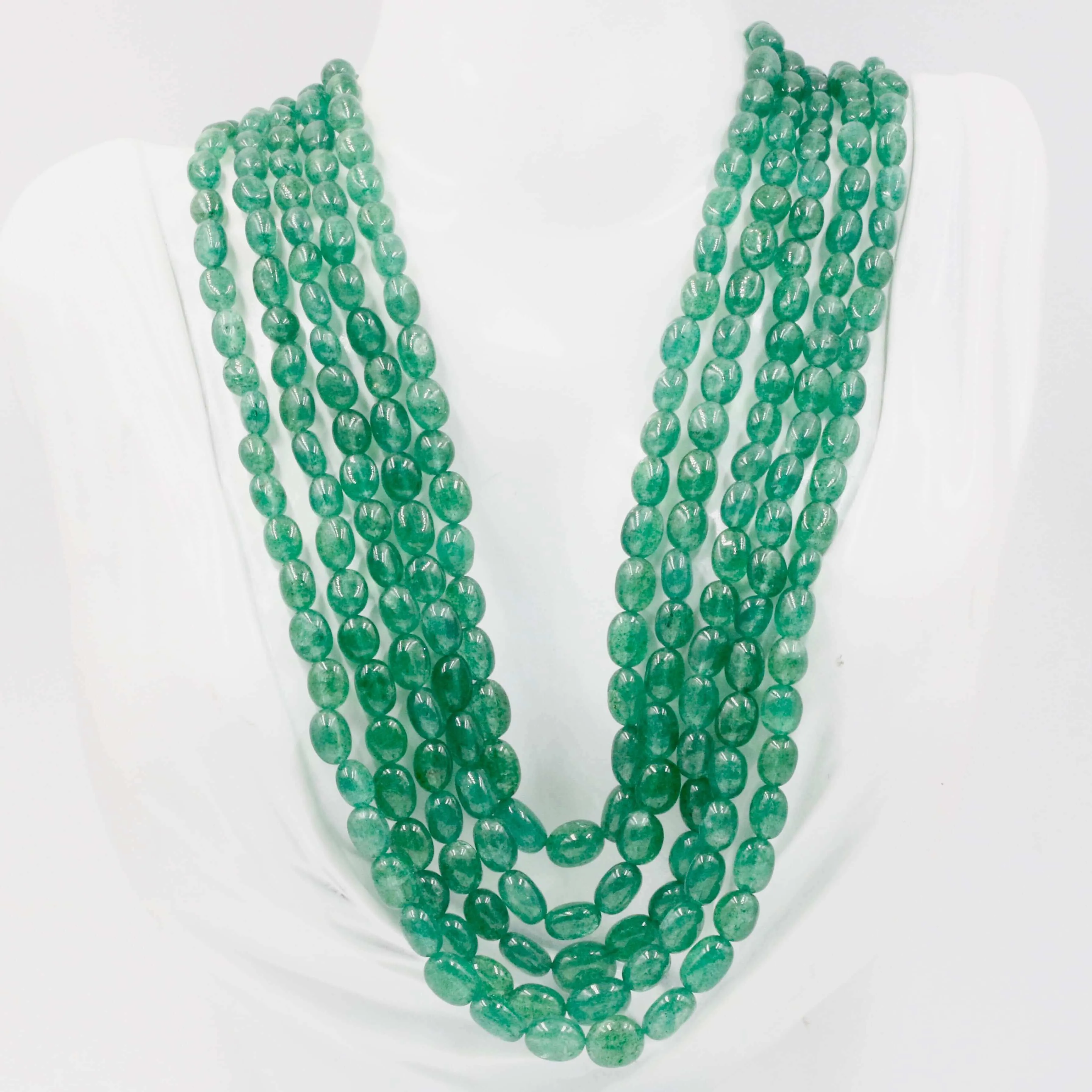 Natural Aventurine Quartz Gemstone Necklace Russian Emerald Quartz Necklace Green Quartz Necklace Green Russian Green Quartz SKU 6142950