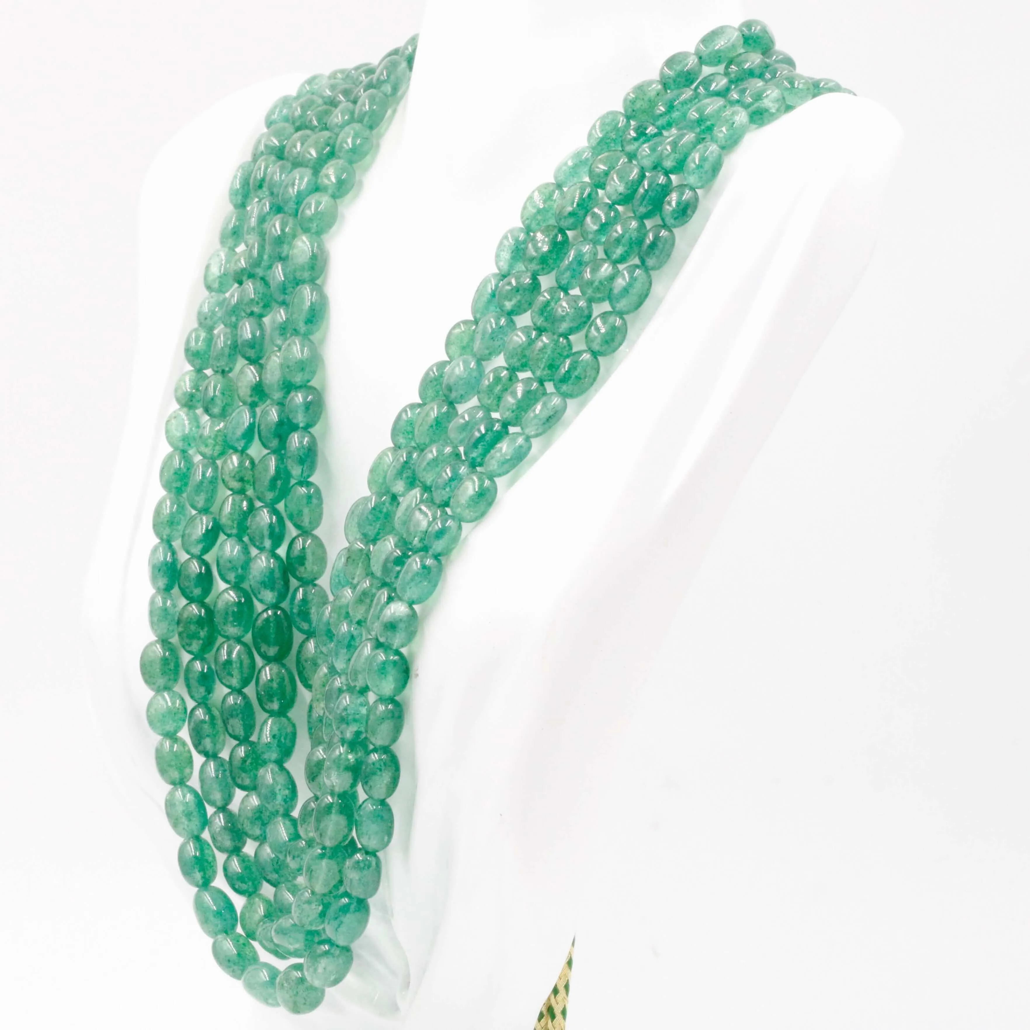 Natural Aventurine Quartz Gemstone Necklace Russian Emerald Quartz Necklace Green Quartz Necklace Green Russian Green Quartz SKU 6142950