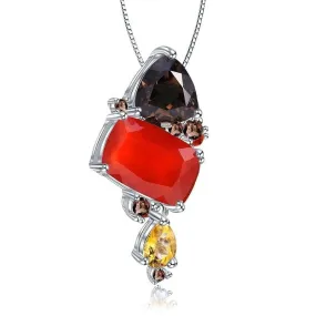 Natural Carnelian & Agate Necklace