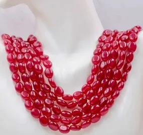 Natural Ruby Quartz Necklace Red Quartz Necklace Quartz Necklace Ruby Red Quartz Beads Red Gemstone beads Quartz stone beads ruby quartz  SKU:6142878
