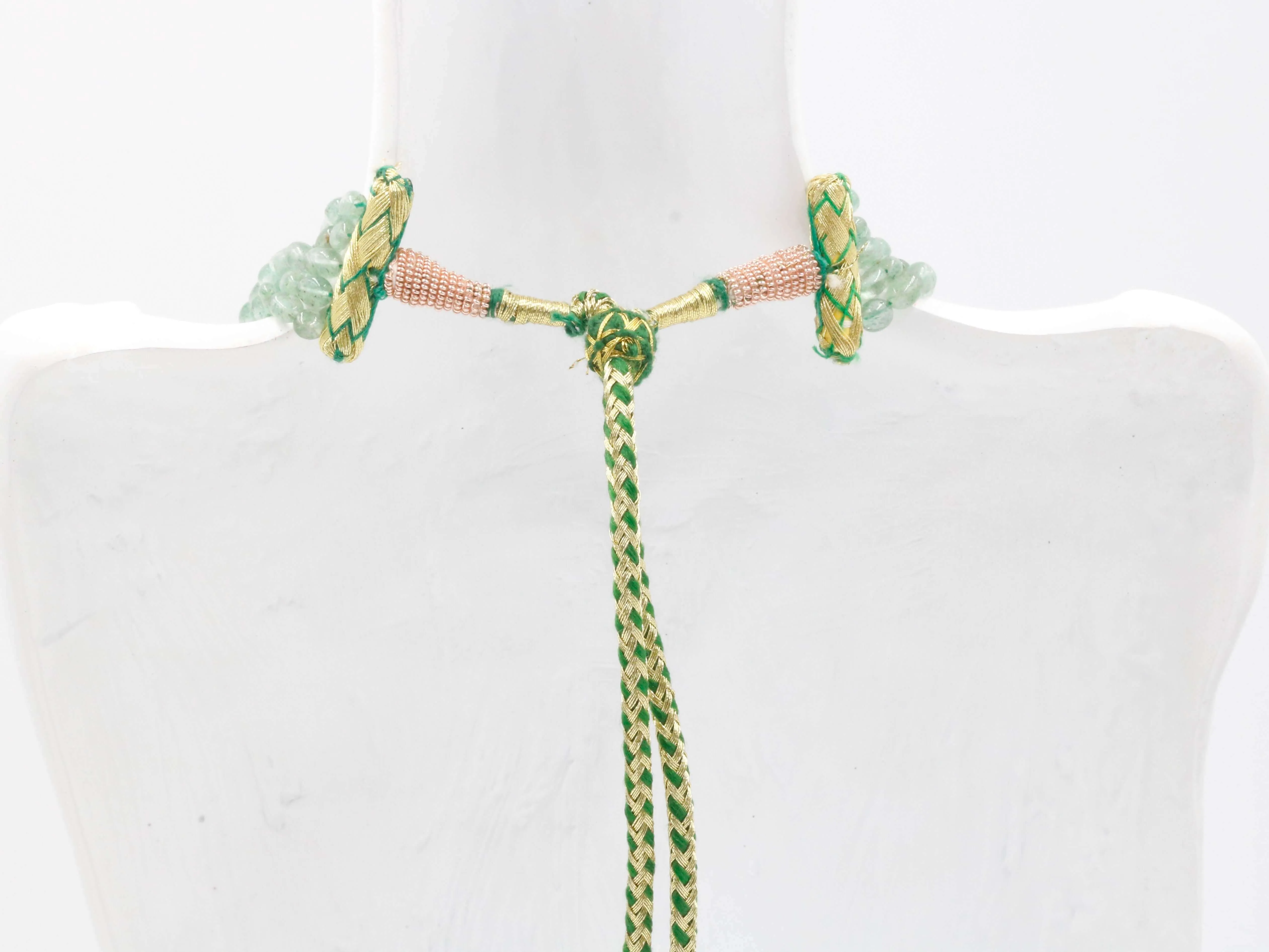 Natural Russian Emerald Quartz Necklace Russian Emerald Quartz Beaded Gemstone Necklace Green Russian Emerald Quartz SKU 6142839
