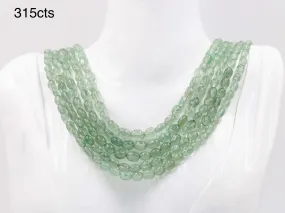 Natural Russian Emerald Quartz Necklace Russian Emerald Quartz Beaded Gemstone Necklace Green Russian Emerald Quartz SKU 6142839