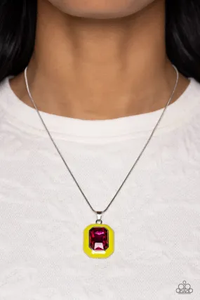 Necklace Emerald Energy - Multi Red N047