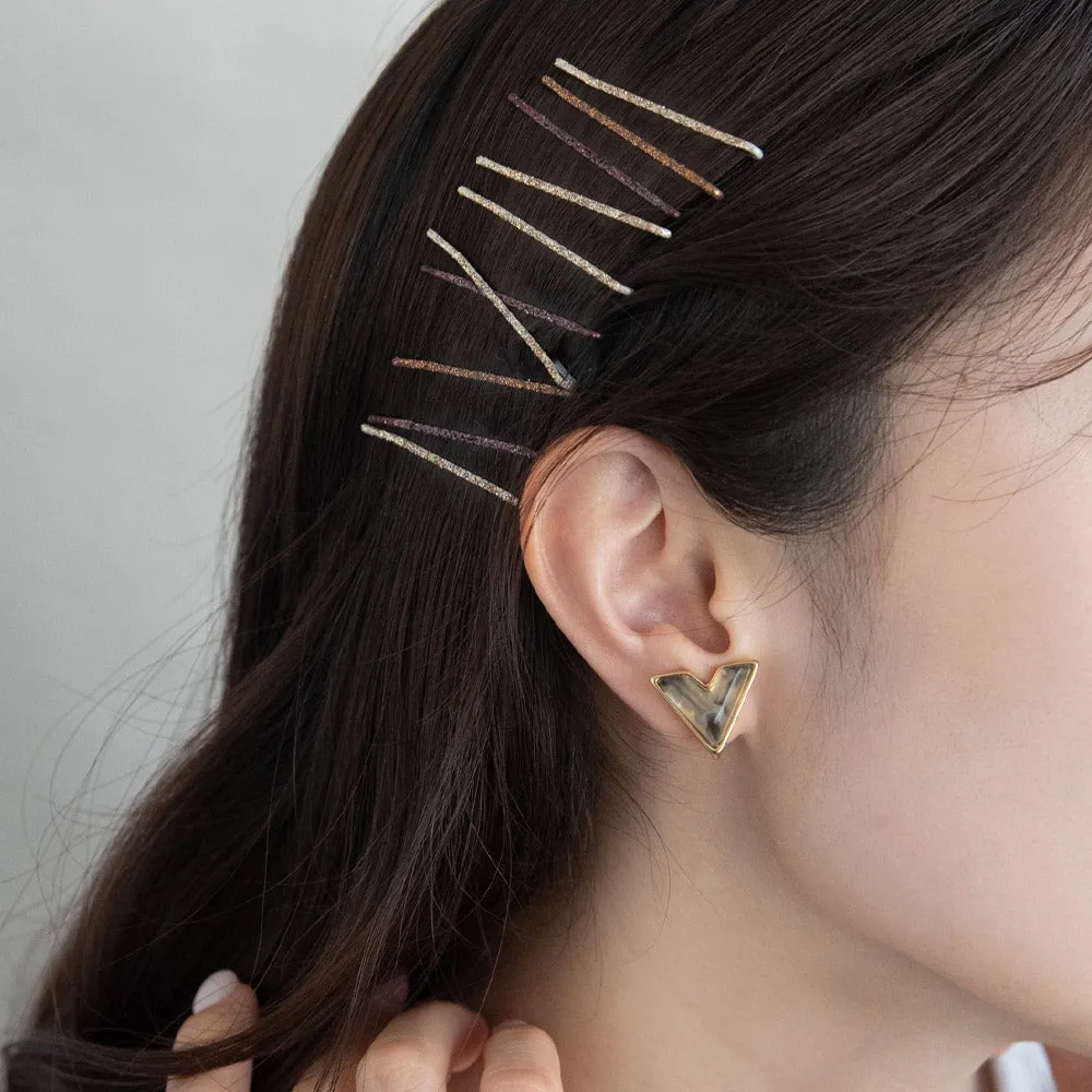 Nickel Free Glitter Bobby Pin Set
