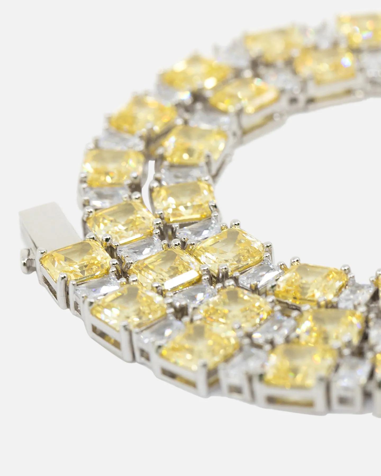 NXS Marcus Duo Stone Chain Citrine/Iced White