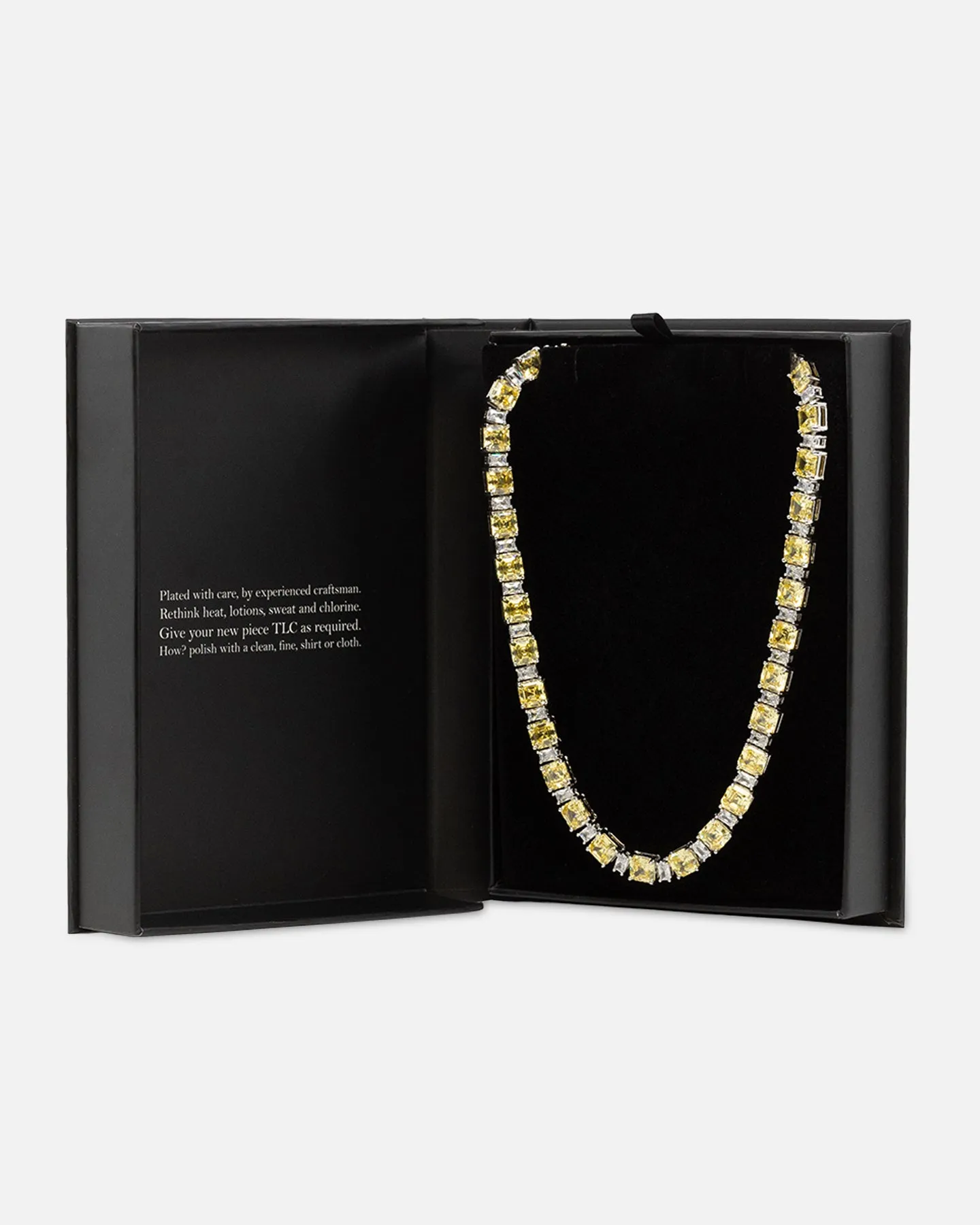 NXS Marcus Duo Stone Chain Citrine/Iced White