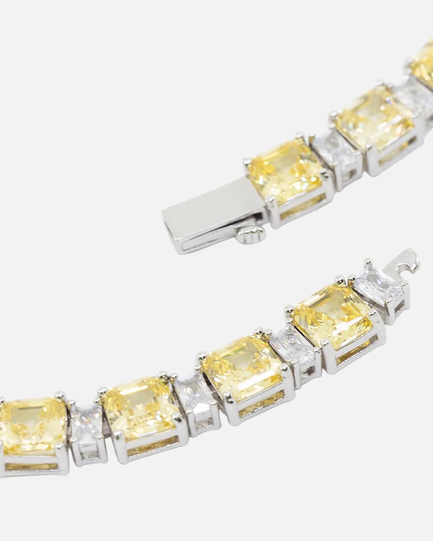 NXS Marcus Duo Stone Chain Citrine/Iced White