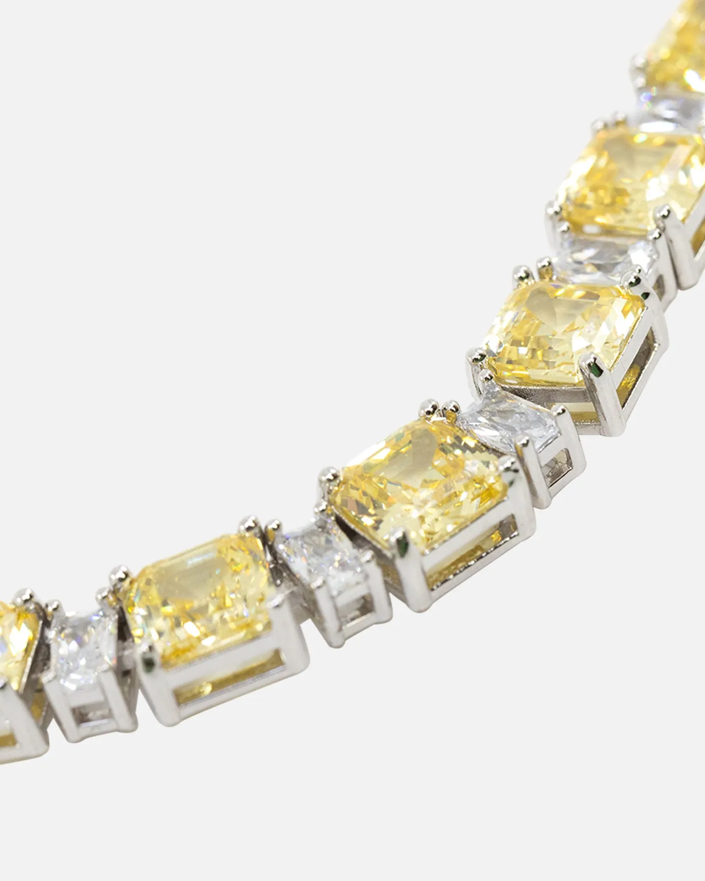 NXS Marcus Duo Stone Chain Citrine/Iced White