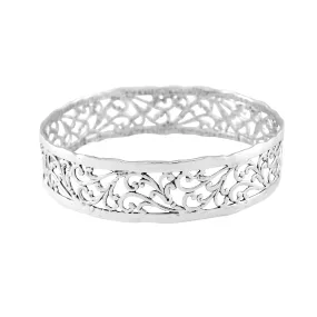 Organic Textured Medium Bangle Bracelet
