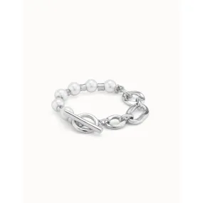 Pearl & Match Bracelet - Silver