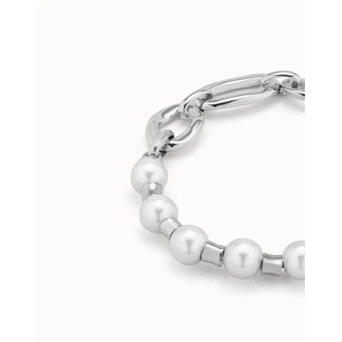 Pearl & Match Bracelet - Silver