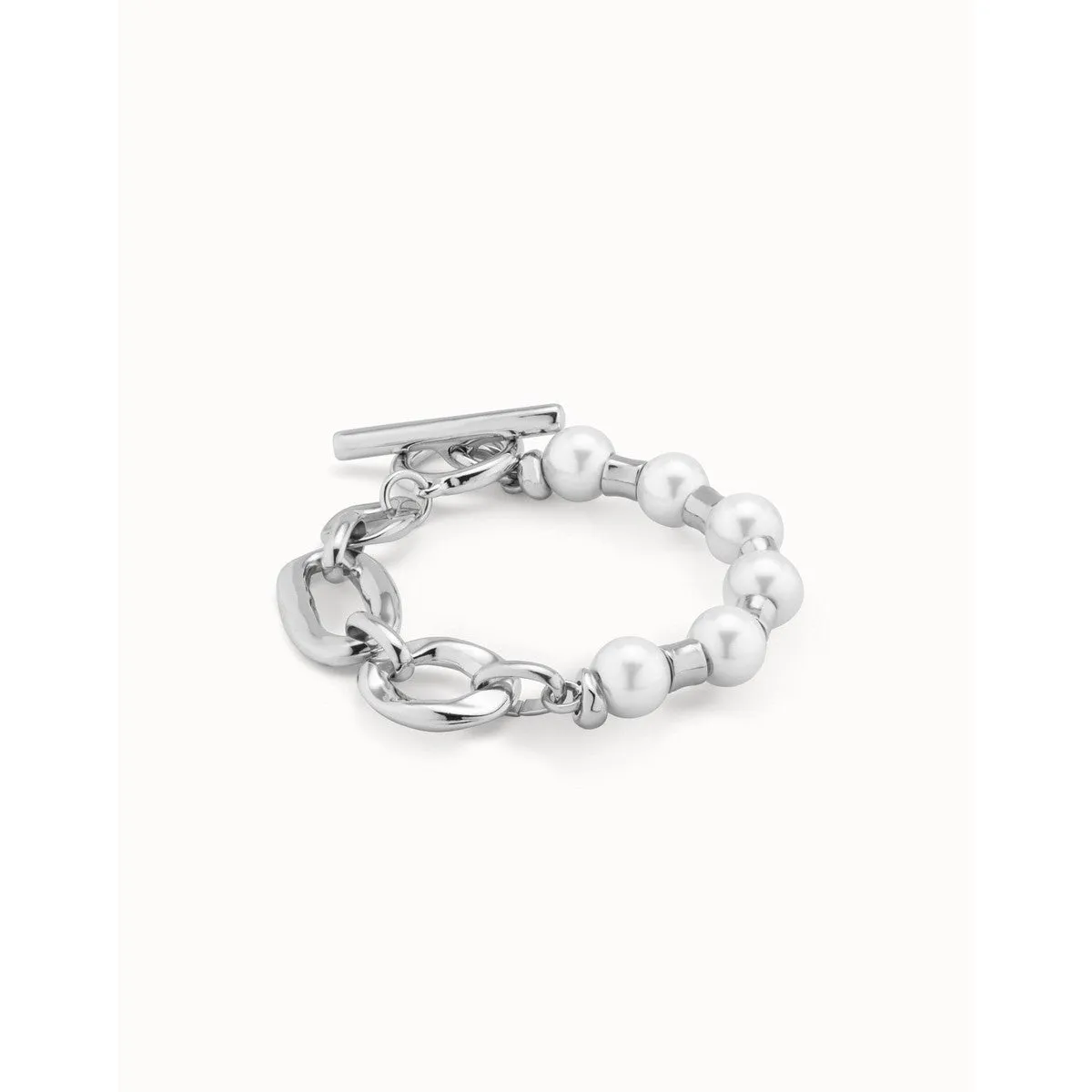 Pearl & Match Bracelet - Silver