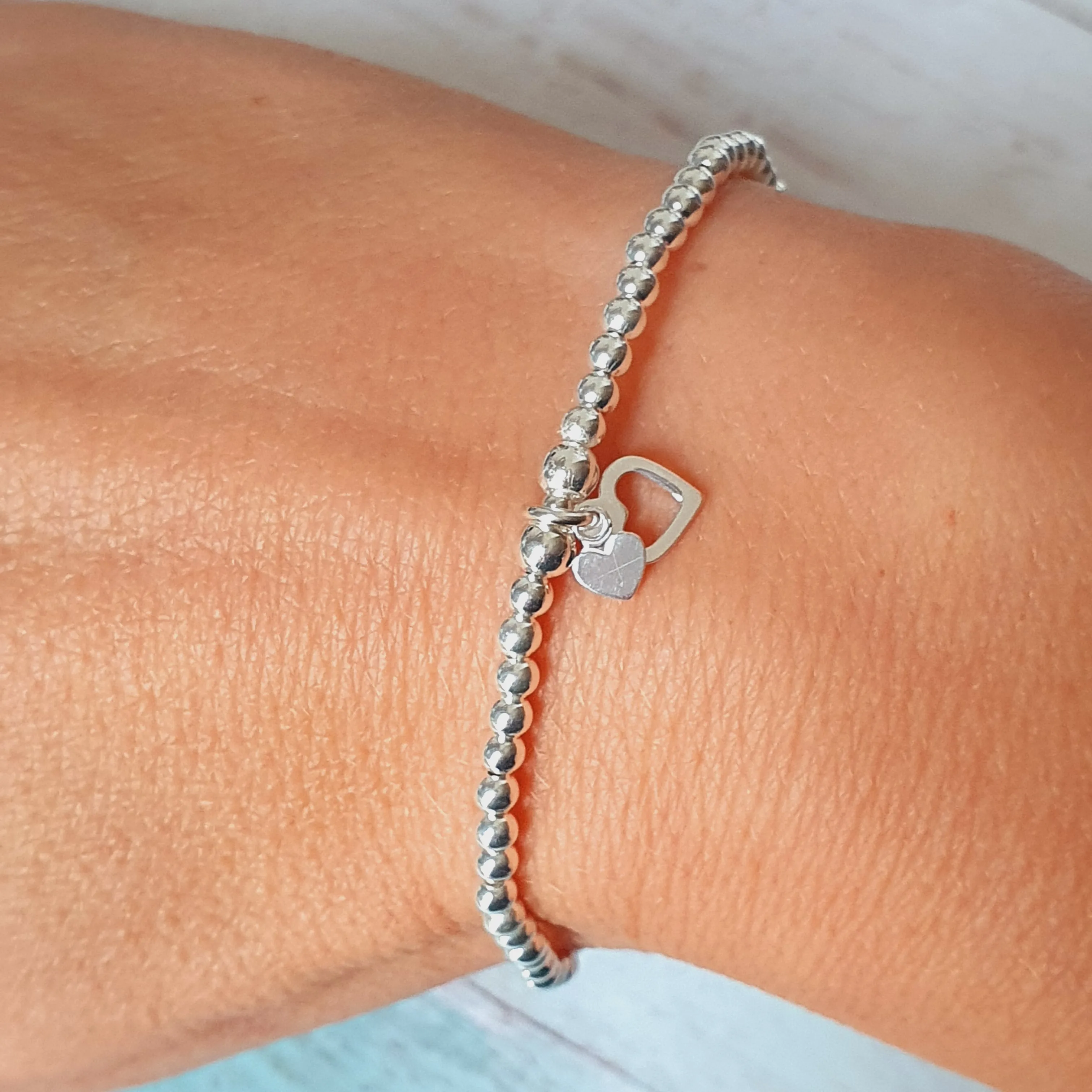 Personalised Silver & Rose Gold Morse Code Bracelet - Add any 3 names