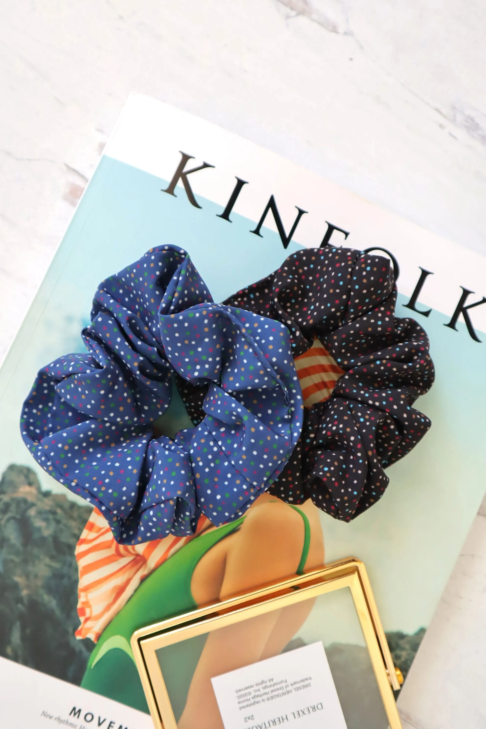 Polka-Dot Rolli Pop Scrunchie Hair Tie