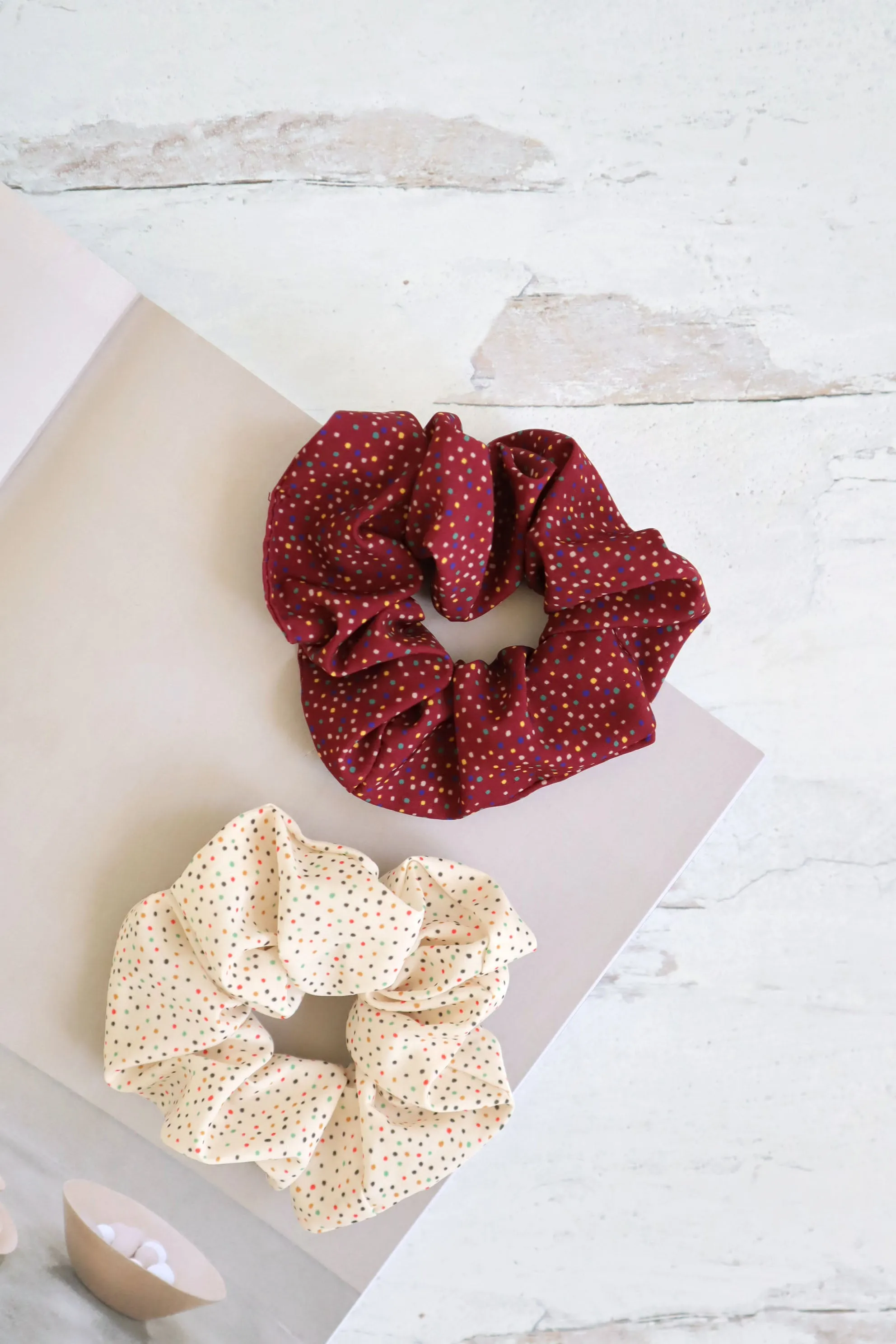 Polka-Dot Rolli Pop Scrunchie Hair Tie