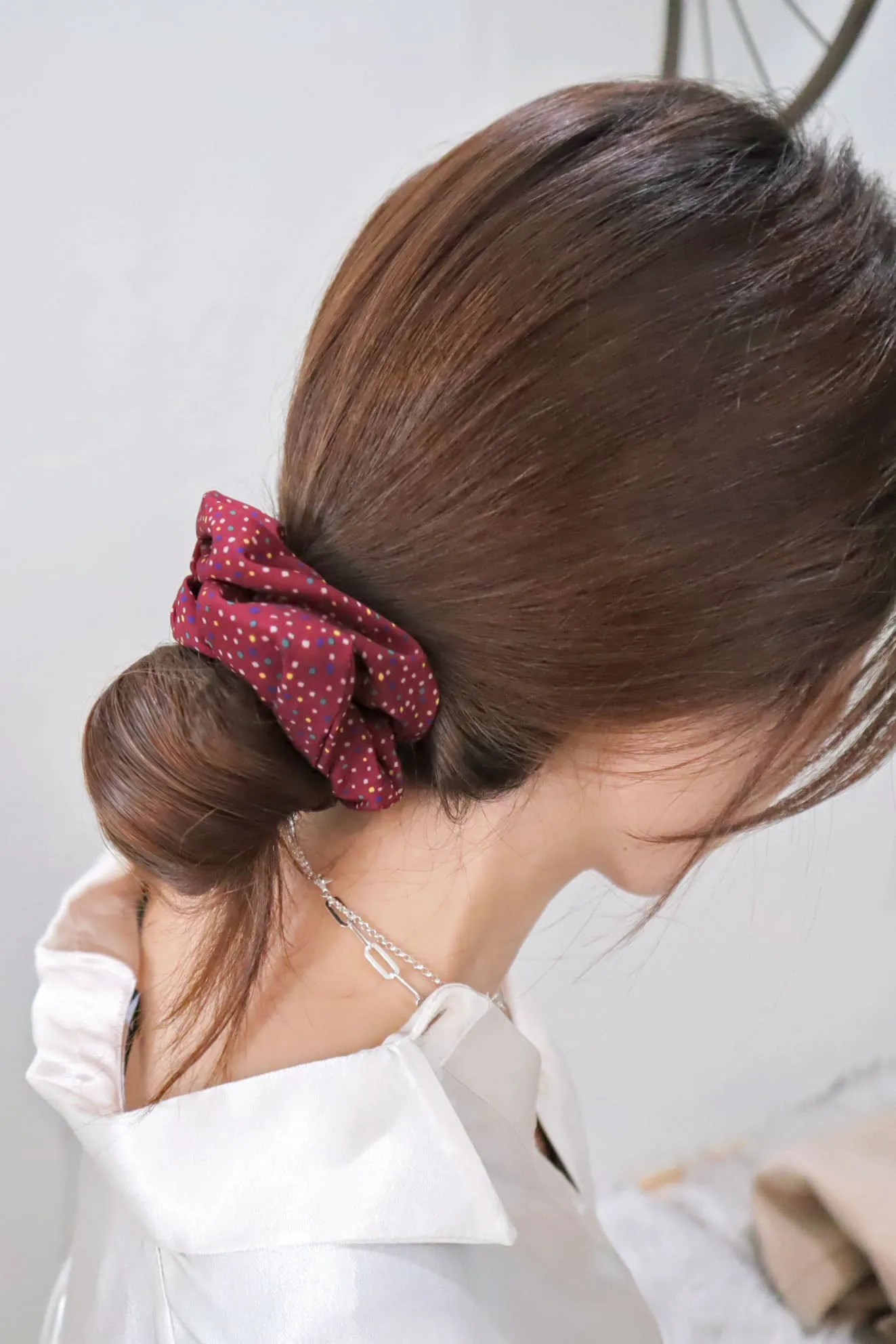 Polka-Dot Rolli Pop Scrunchie Hair Tie