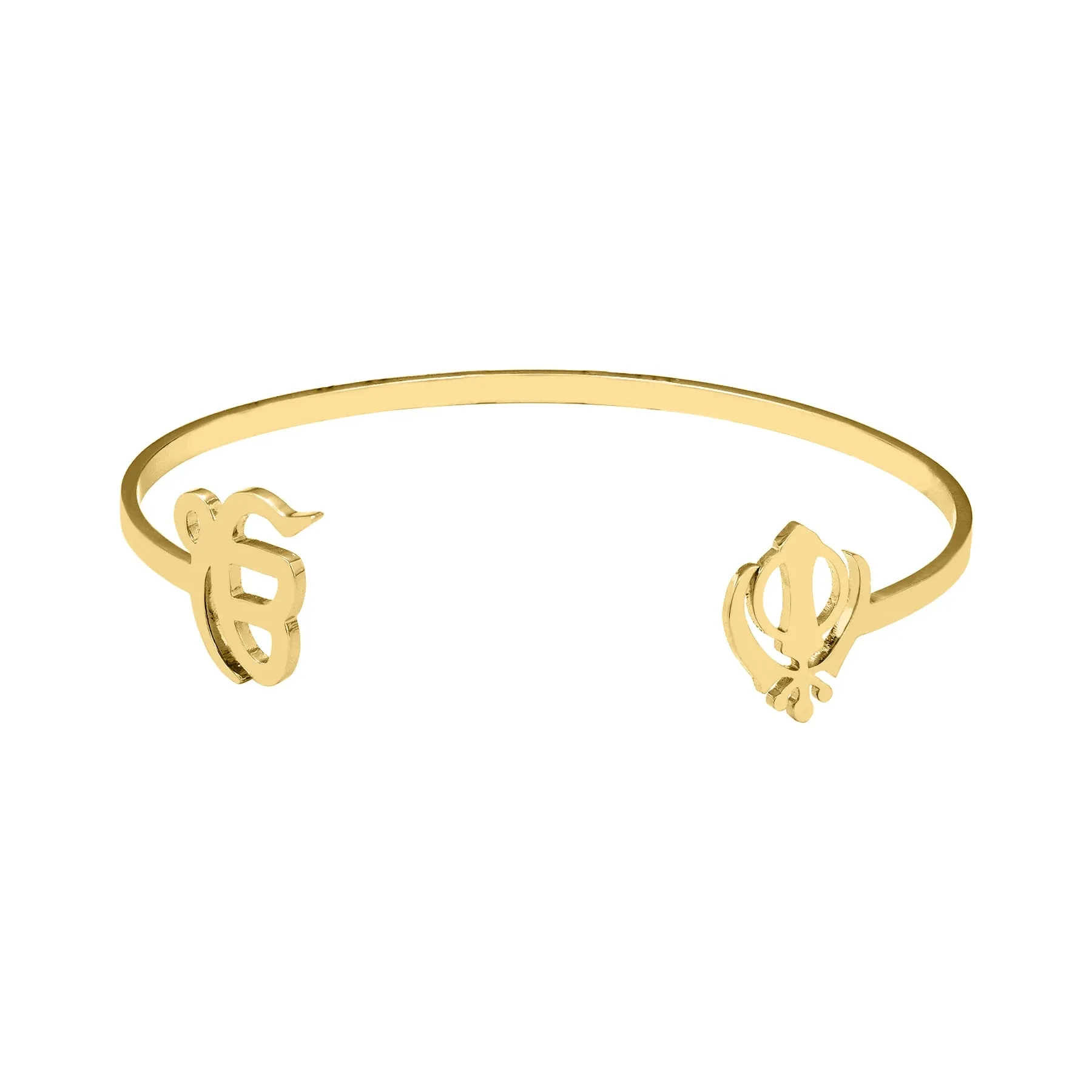 Punjabi Sikh Gold Bracelet – 18k Stainless Steel