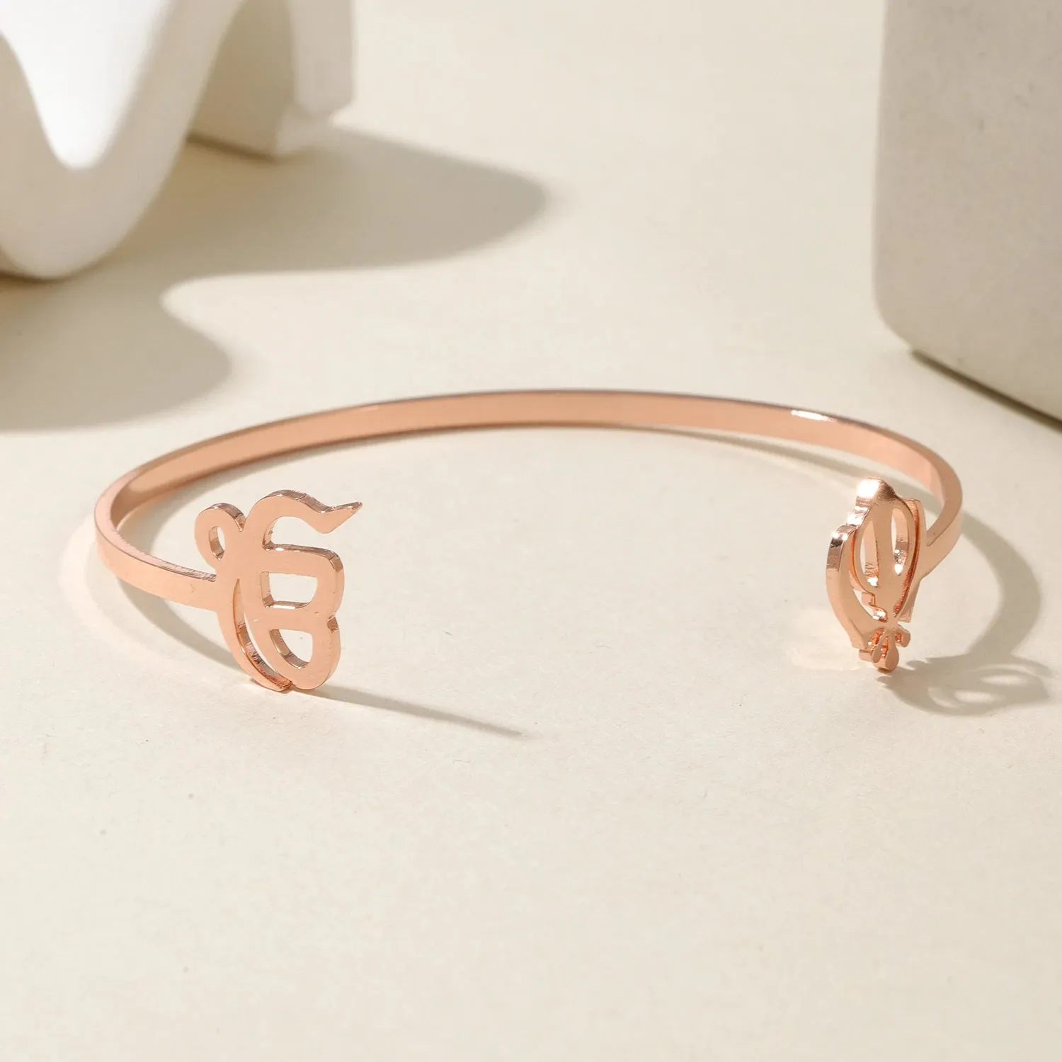 Punjabi Sikh Gold Bracelet – 18k Stainless Steel
