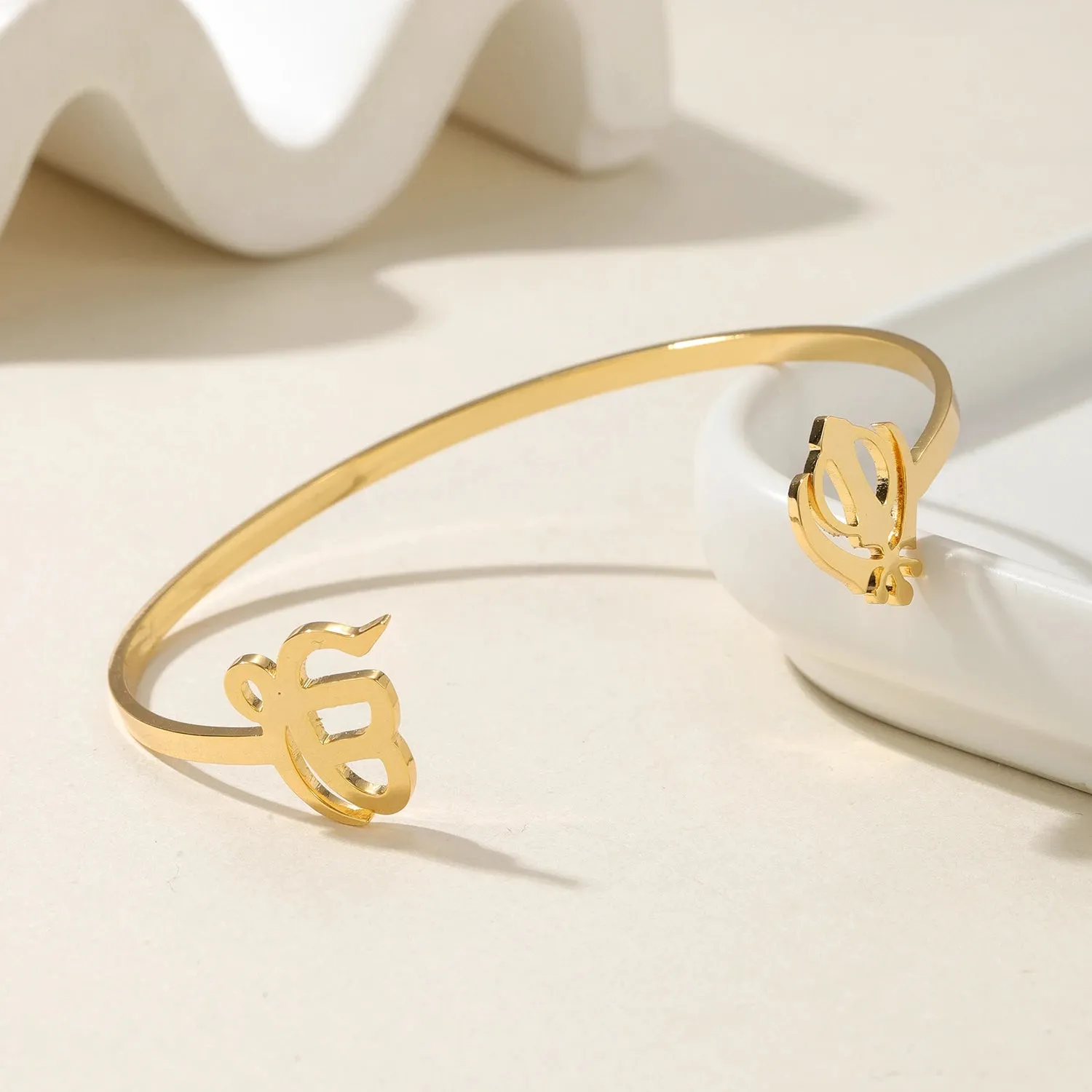 Punjabi Sikh Gold Bracelet – 18k Stainless Steel