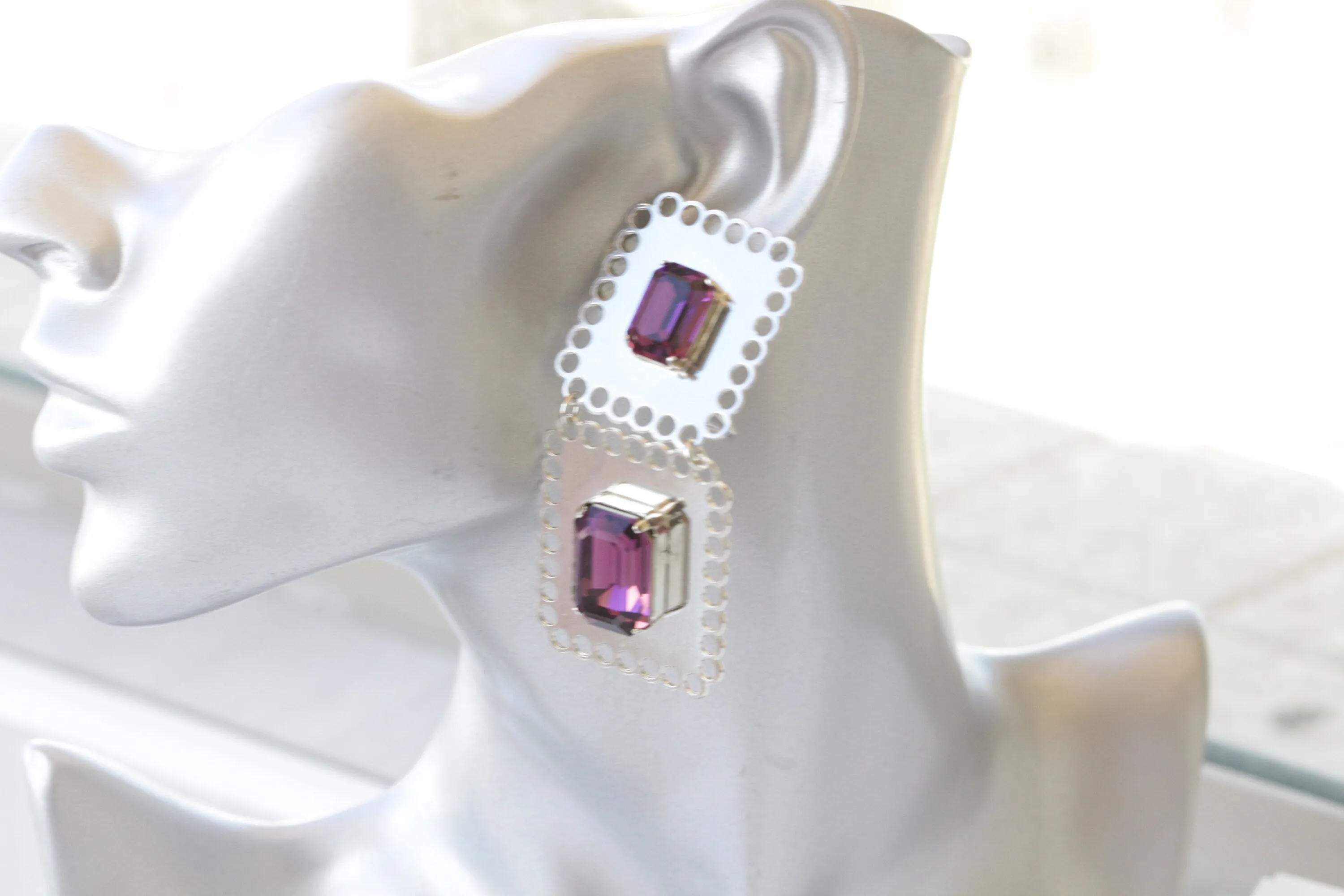 PURPLE AMETHYST EARRINGS