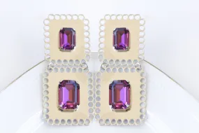 PURPLE AMETHYST EARRINGS