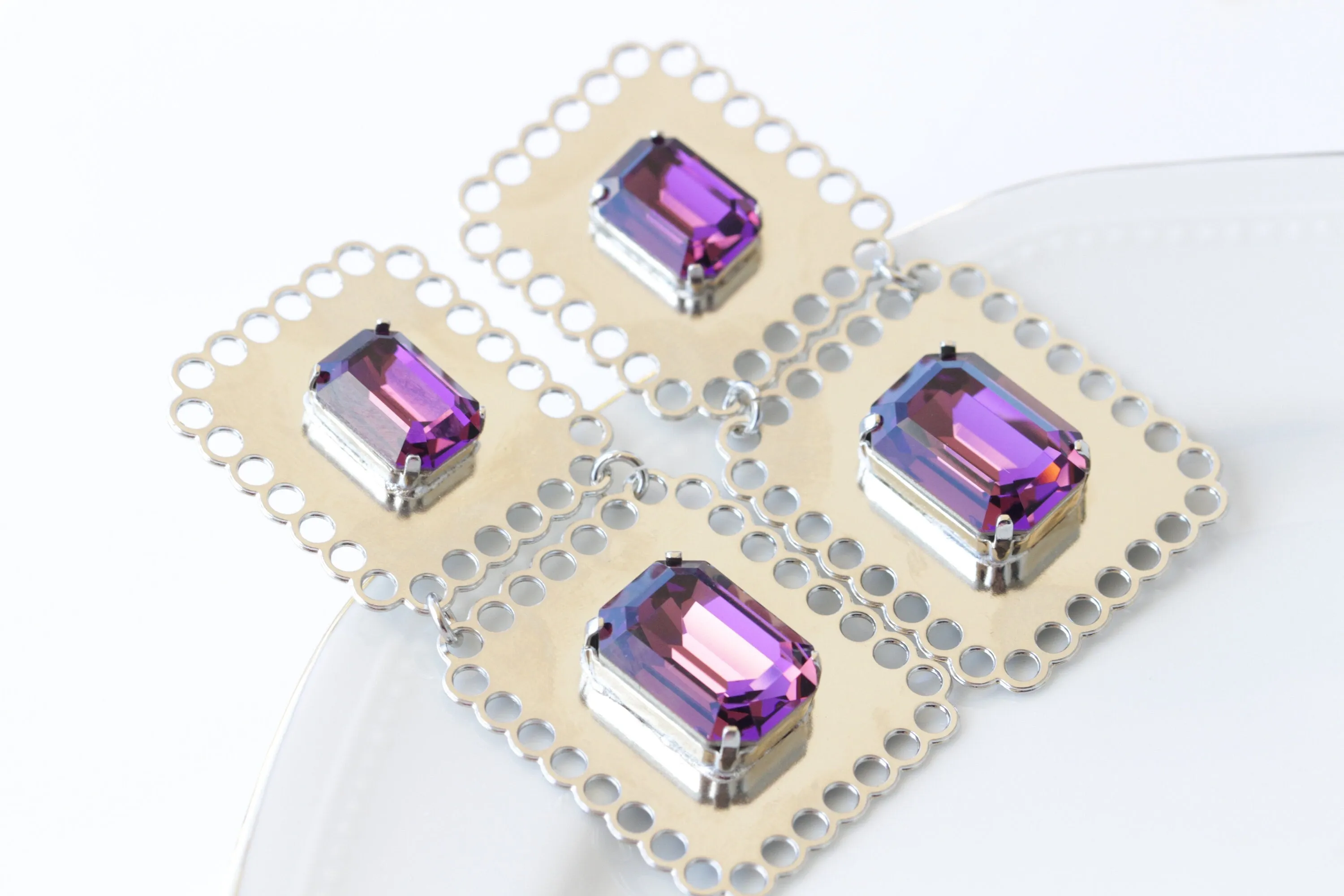 PURPLE AMETHYST EARRINGS
