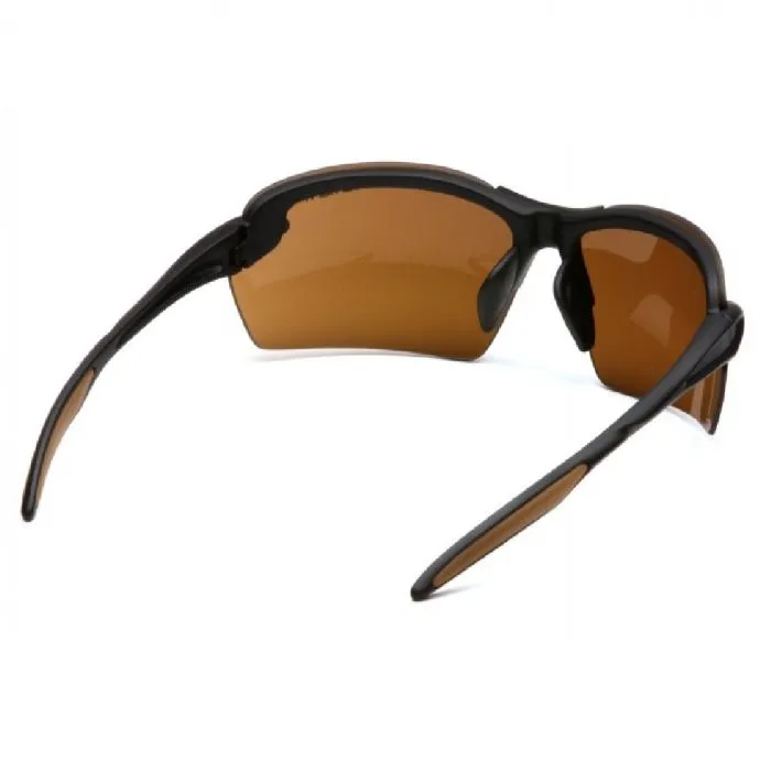 Pyramex Carhartt CHB318D Spokane Safety Glasses Sandstone Bronze Lens Black Frame One Size, 1 Each