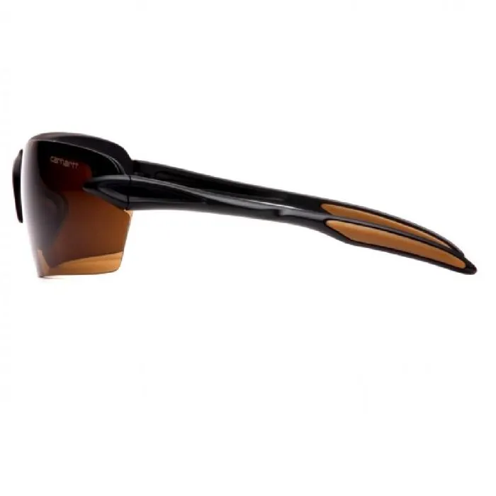 Pyramex Carhartt CHB318D Spokane Safety Glasses Sandstone Bronze Lens Black Frame One Size, 1 Each