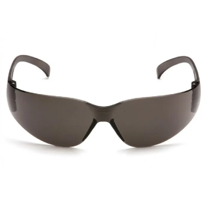 Pyramex Intruder S4120S Safety Glasses, Gray Lens, Gray Temples, One Size, Box of 12