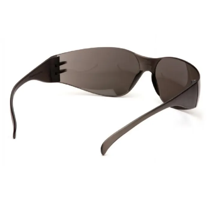 Pyramex Intruder S4120S Safety Glasses, Gray Lens, Gray Temples, One Size, Box of 12
