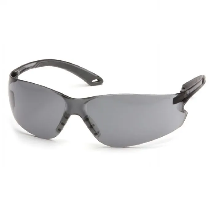 Pyramex ITEK S5820ST Safety Glasses, Gray H2X Anti Fog Lens Gray Temples, One Size, 1 Each