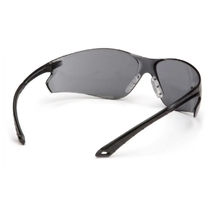 Pyramex ITEK S5820ST Safety Glasses, Gray H2X Anti Fog Lens Gray Temples, One Size, 1 Each