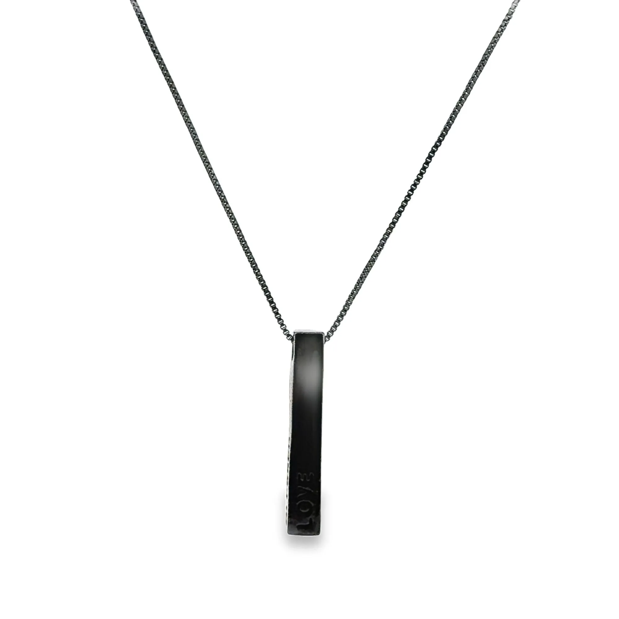 "Love" Block Pendant Dainty Necklace (G131)