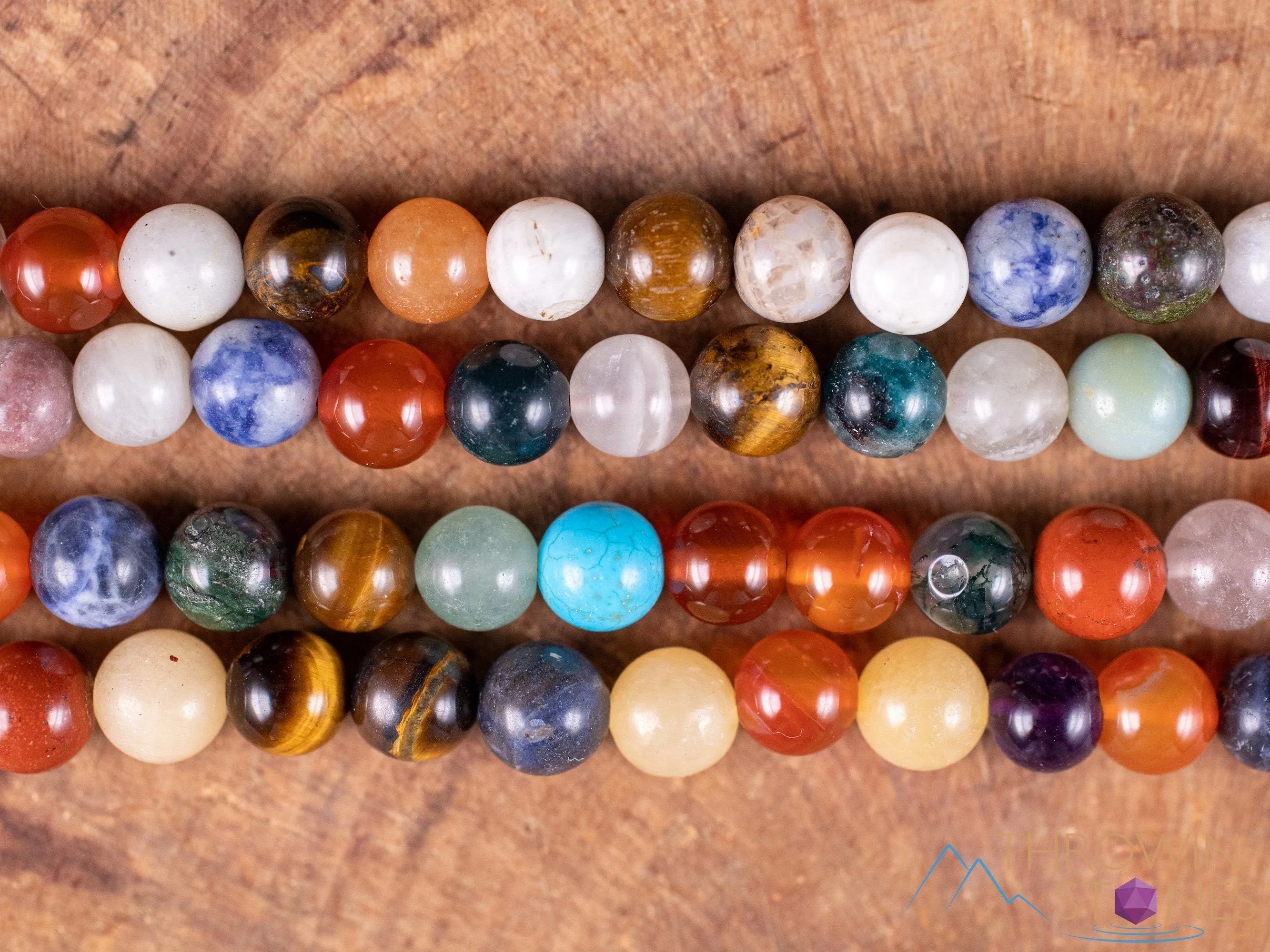 Rainbow GEMSTONES Crystal Necklace, Mala - Handmade Jewelry, Beaded Necklace, Healing Crystals and Stones, E2038