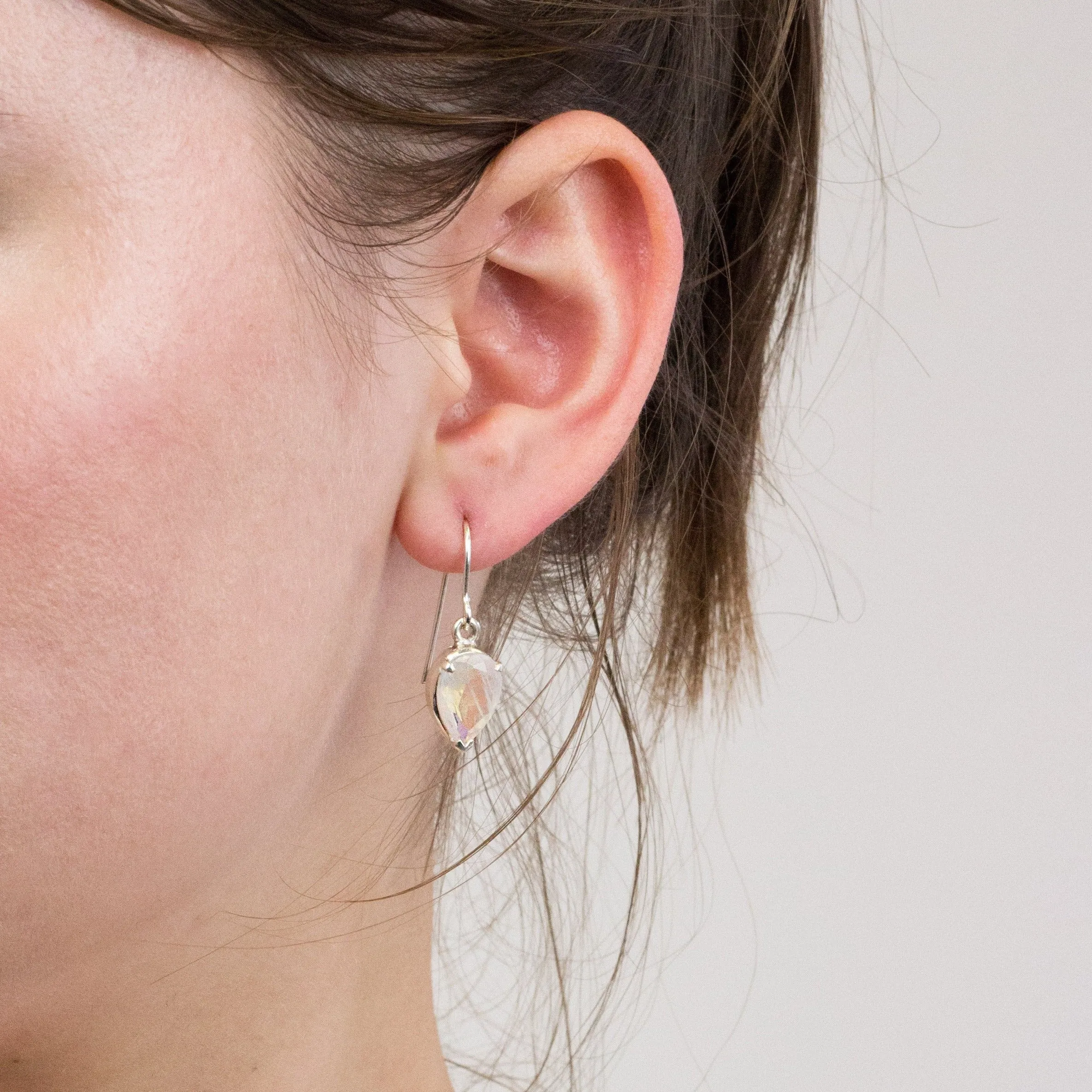 Rainbow Moonstone Earrings